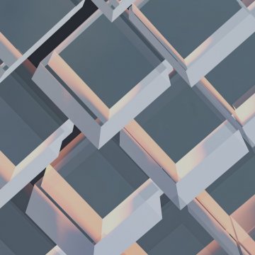 digital mock up of 3d cubes
